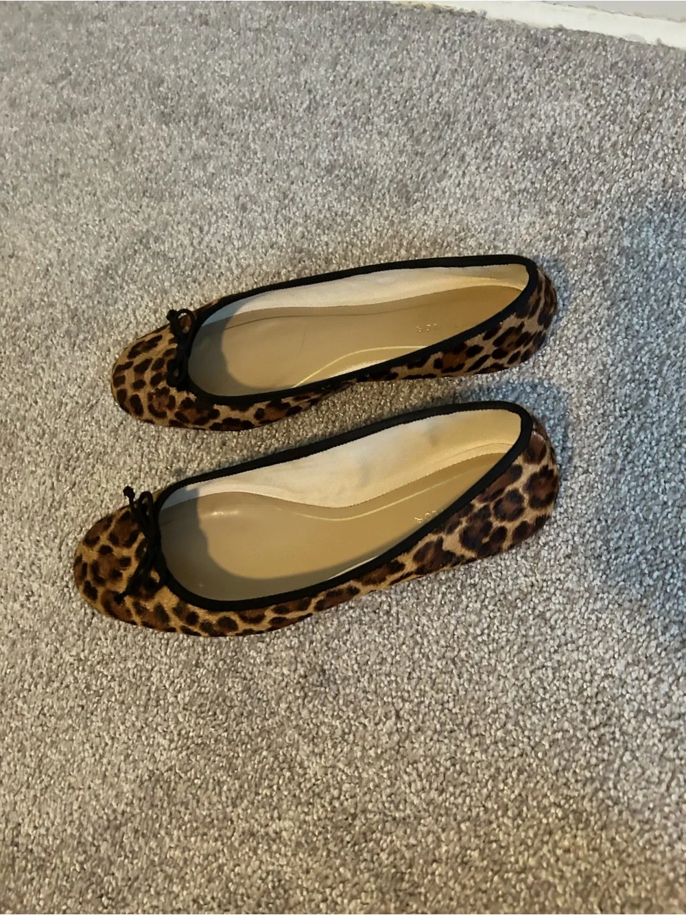 Ann Taylor Leopard Print Ballet Flats - Women's Casual Slip-On